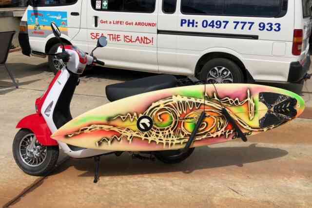 Scooters on Straddie